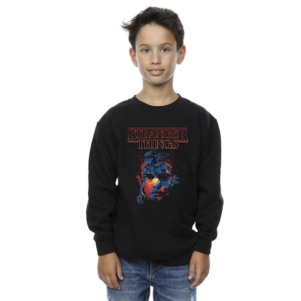 Netflix Boys Stranger Things Demo Cave Sweatshirt 12-13 år B Black 12-13 Years