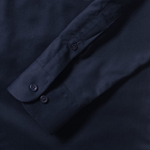 Russell Collection Herrskjorta Långärmad Easy Care Oxford 16in Bright Navy 16inch