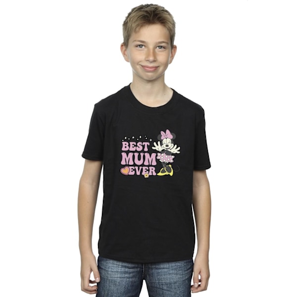 Disney Boys Bästa Mamma Ever T-Shirt 7-8 År Svart Black 7-8 Years