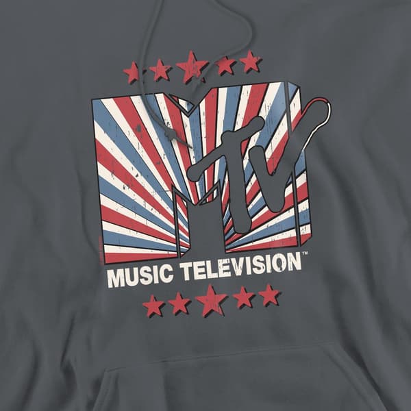 MTV Herr Americana Hoodie M Kolgrå Charcoal M