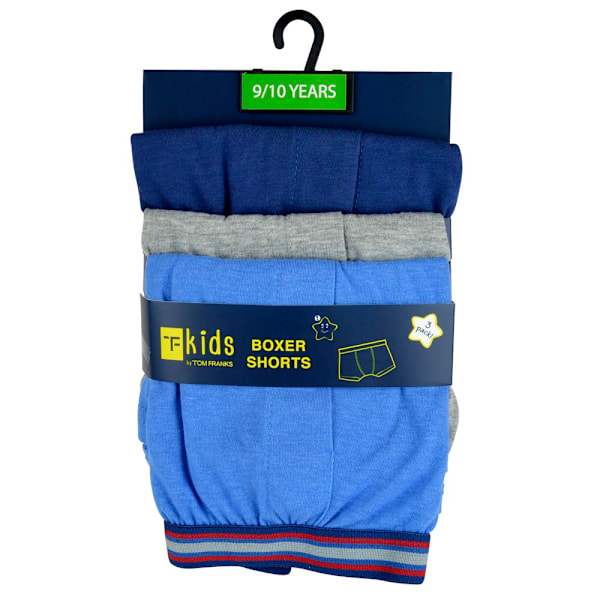 Tom Franks Boys T-Kids Boxershorts (3-pack) 9-10 år Marinblå Navy/Grey/Blue 9-10 Years