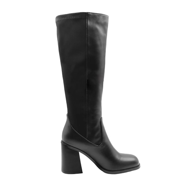 Where's That From Damskor/Damer Zhuri PU Sidosydd Stretch Medium Black 4 UK