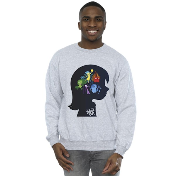 Disney Herr Inifrån Ut Huvud Silhuett Sweatshirt XL Sports Grå Sports Grey XL