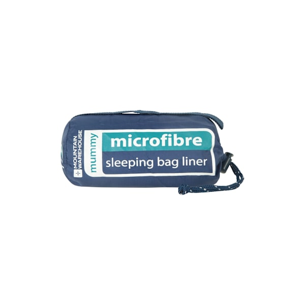 Mountain Warehouse Mikrofiber Mumie Sovsäck Liner One Size Teal One Size