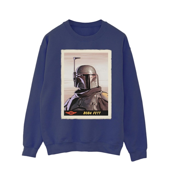 Star Wars Herr The Mandalorian Boba Fett Sweatshirt M Marinblå Navy Blue M