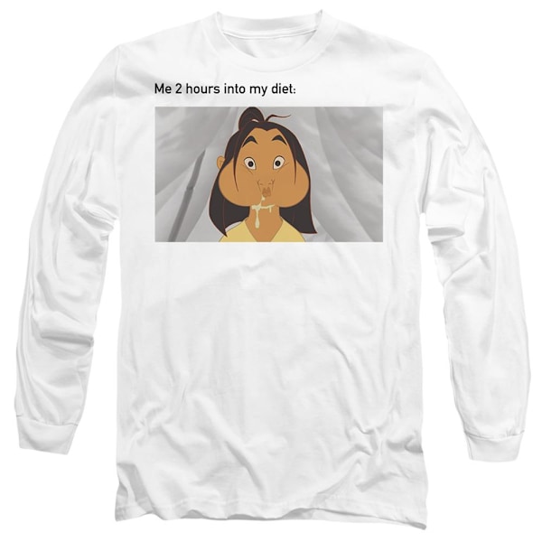 Mulan Unisex Vuxen Diet Fail Meme T-Shirt M Vit White M
