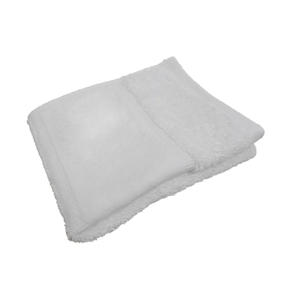 Towel City Tryckbar Kant Organisk Gäst Handduk En Storlek Vit White One Size