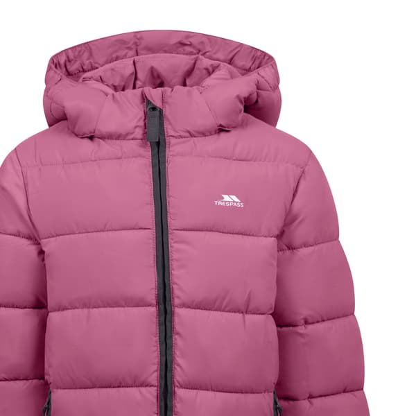 Trespass Balmark vadderad jacka för flickor 2-3 år Rose Blush Rose Blush 2-3 Years