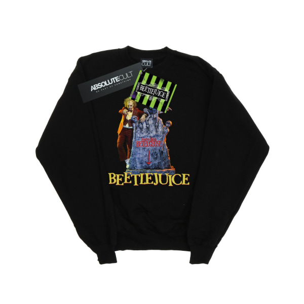 Beetlejuice Mens Here Lies Sweatshirt 4XL Svart Black 4XL