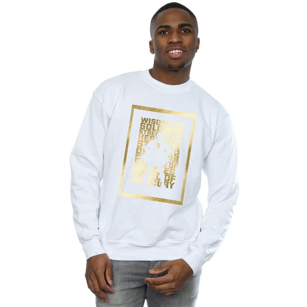 DC Comics Herr Shazam Guld Text Sweatshirt 4XL Vit White 4XL