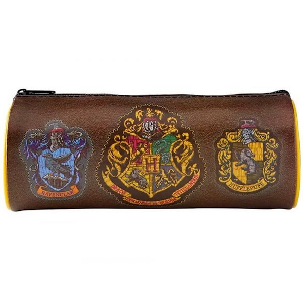 Harry Potter Hogwarts Crest Pennfodral En Storlek Brun/Flerfärgad Brown/Multicoloured One Size