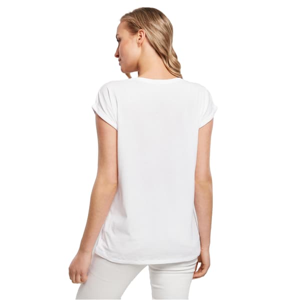 Bygg ditt varumärke Dam/Dam Extended Shoulder T-Shirt 3XL Vit White 3XL