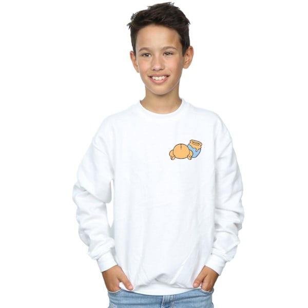 Disney Boys Winnie The Pooh Bakside Brösttryck Sweatshirt 7- White 7-8 Years