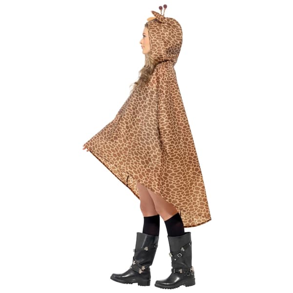 Smiffys Giraff Party Poncho One Size Brun Brown One Size