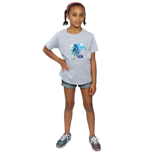 Marvel Girls Thor Art Burst Bomull T-shirt 5-6 år Sports Grå Sports Grey 5-6 Years