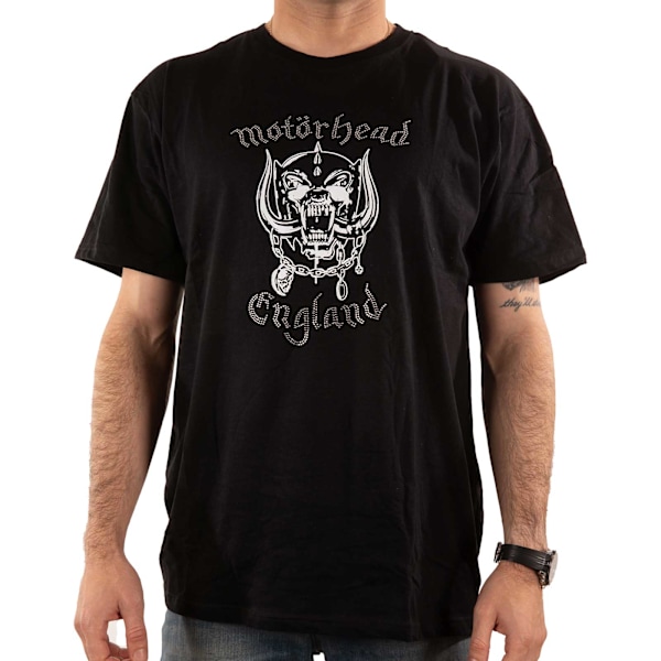 Motorhead Unisex Vuxen England Dekorerad Bomulls T-shirt S Svart Black S