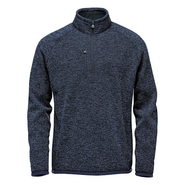 Stormtech Herr Avalante Heather Quarter Zip Fleece Top M Marinblå Navy M