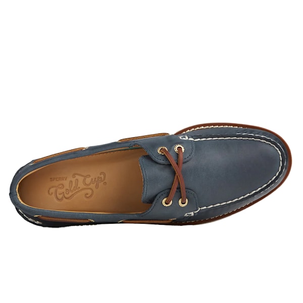 Sperry Herr Authentic Gold Cup Läder Båtskor 6 UK Navy Navy 6 UK