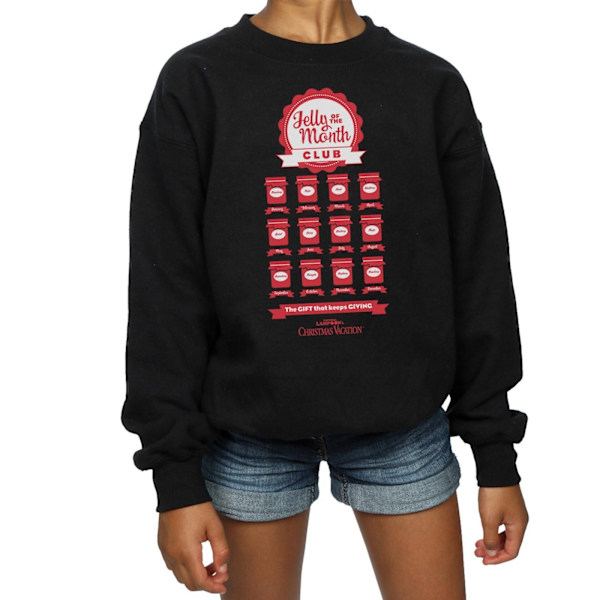 National Lampoon's Christmas Vacation Girls Jelly Club Sweatshirt Black 7-8 Years