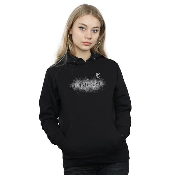 Disney Dam/Kvinnor Tinker Bell Pixie Dust Hoodie XL Svart Black XL