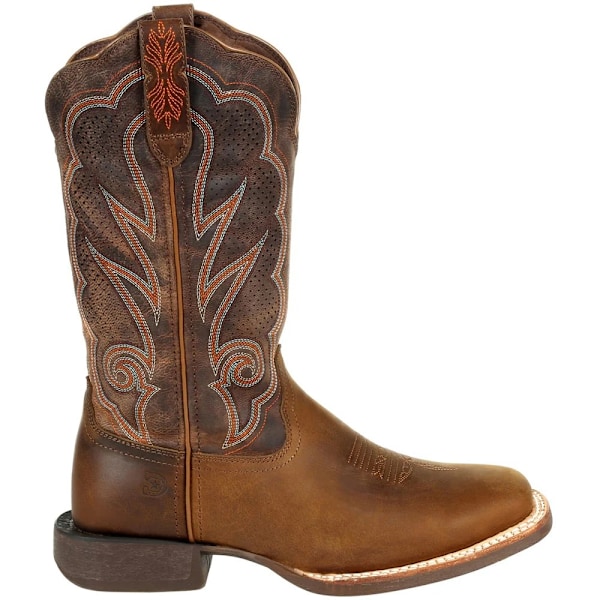 Durango Dam/Damer Lady Rebel Pro Cowboy-stövlar i fullnarvläder Distressed Cognac 9 UK