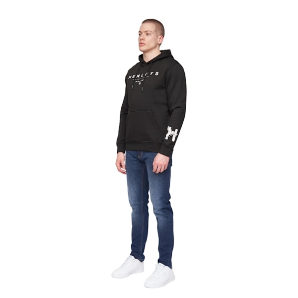 Henleys Herr Hentyme Logohuvtröja M Svart Black M