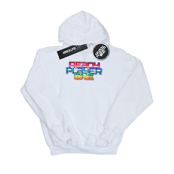 Ready Player One Herr Regnbågslogga Hoodie XL Vit White XL