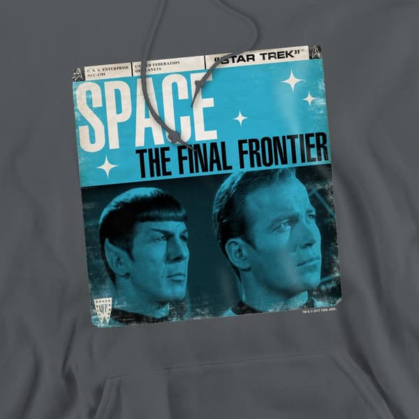 Star Trek Herr Final Frontier Hoodie S Kolgrå Charcoal S