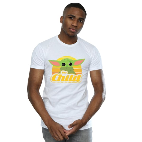 Star Wars The Mandalorian The Child Retro T-shirt för män 4XL Vit White 4XL