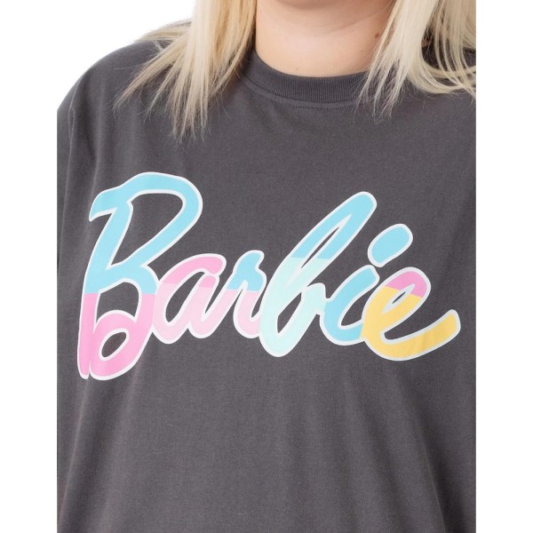 Barbie Dam/Dam Oversized T-Shirt Klänning L Grå Grey L