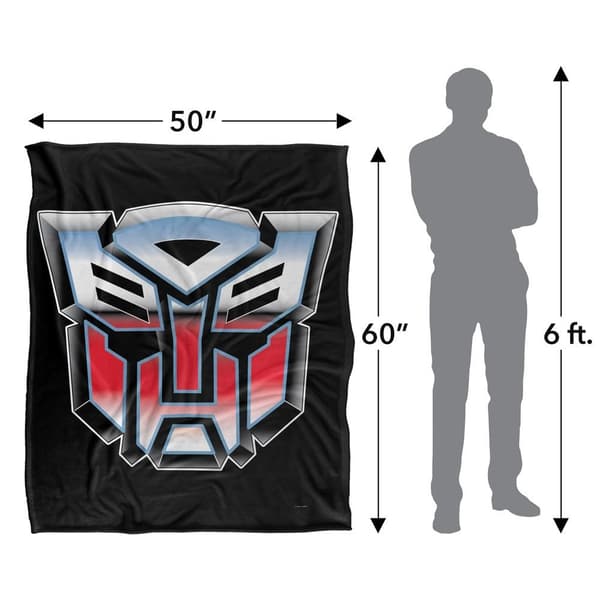 Transformers Autobots Logga Filt One Size Vit White One Size