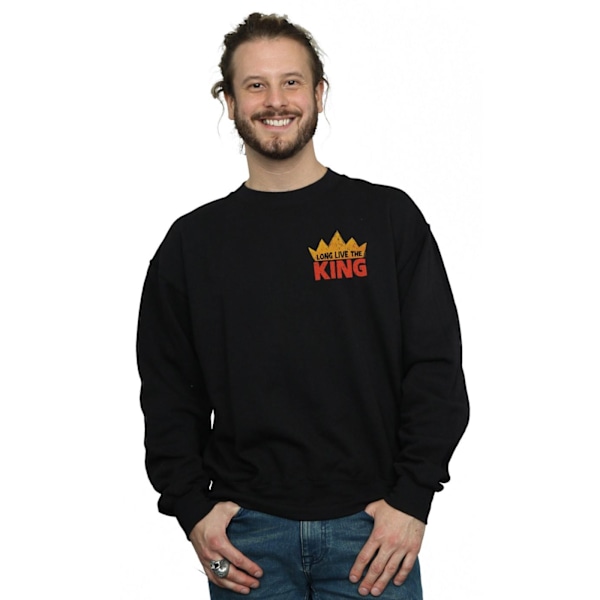 Disney The Lion King Film Lång Liv Bröst Tryck Sweatshirt Black S