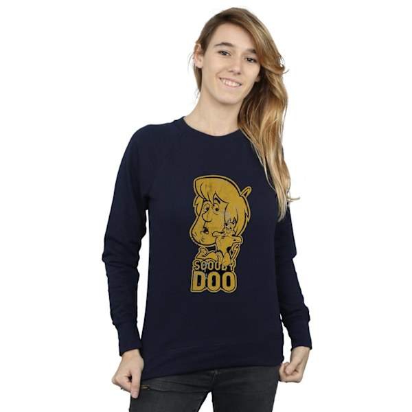 Scooby Doo Dam/Damer Och Shaggy Sweatshirt M Marinblå Navy Blue M