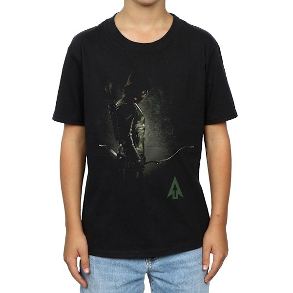 DC Comics Boys Arrow Hooded Focus T-Shirt 9-11 år Svart Black 9-11 Years