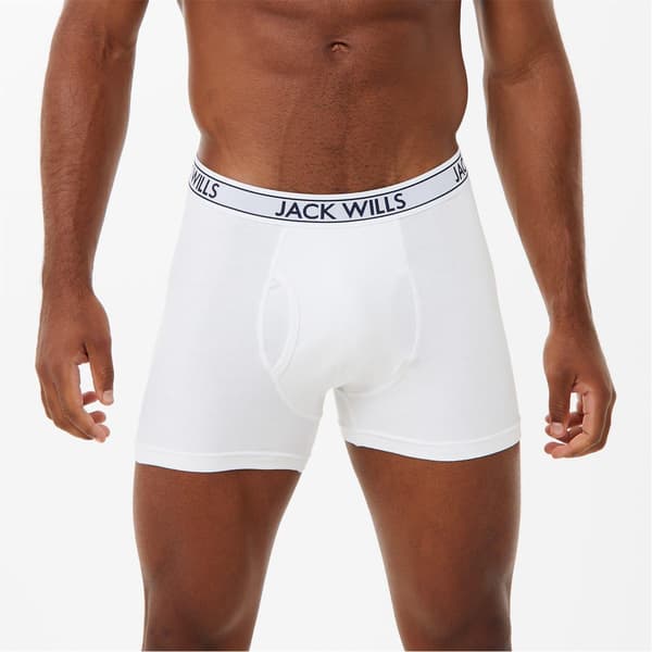 Jack Wills Boxershorts för män (3-pack) S Rosa/Marinblå/Vit Pink/Navy/White S