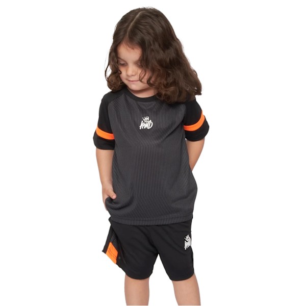 Kings Will Dream Barn/Flickor Zadar T-shirt & Shorts Set 18-24 Månader Black/Shocking Orange 18-24 Months