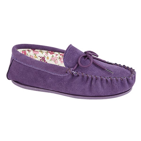 Mokkers Dam/Dam Lily Slip On Tofflor 9 UK Lila Purple 9 UK