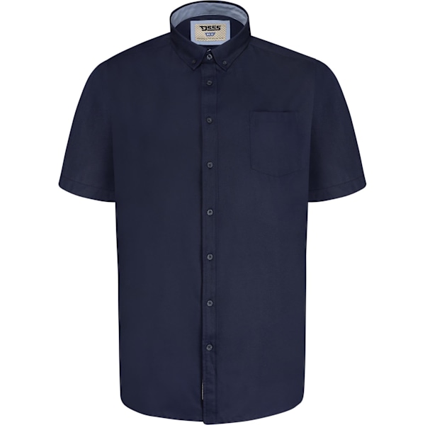 Duke Herr D555 James Oxford Kingsize Kortärmad Skjorta 6XL Svart Black 6XL