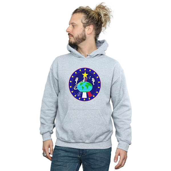 NASA Classic Globe Astronauts Hoodie L Sports Grey för män Sports Grey L