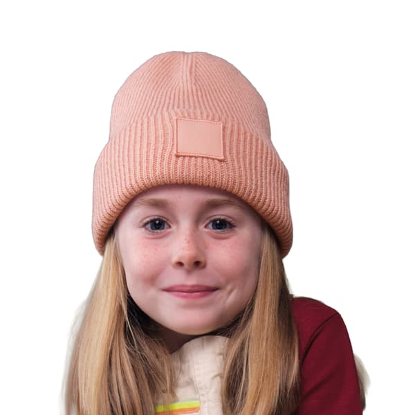 Beechfield Barn/Kids Tonal Patch Mössa En Storlek Peach Peach One Size