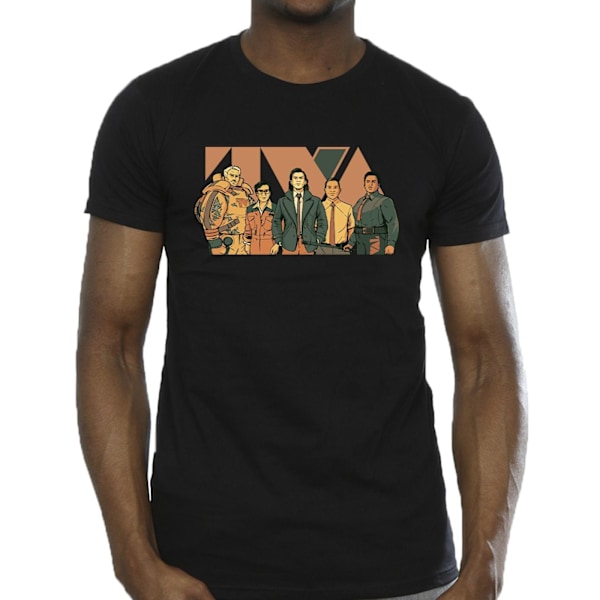 Marvel Herr Loki TVA Group T-shirt 4XL Svart Black 4XL