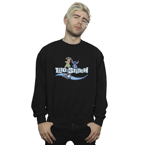 Disney Herr Lilo Och Stitch Karaktär Sweatshirt 3XL Svart Black 3XL