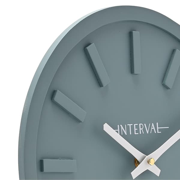 Interval Minimalistisk Väggklocka 30cm - Teal One Size Teal Teal One Size