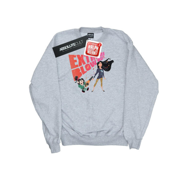 Disney Herr Wreck It Ralph Pocahontas Och Vanellope Sweatshirt Sports Grey XL