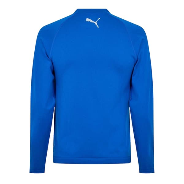 Puma Herr Logotyp Rundhalsad Åtsittande Underställströja XXL Blå Blue XXL