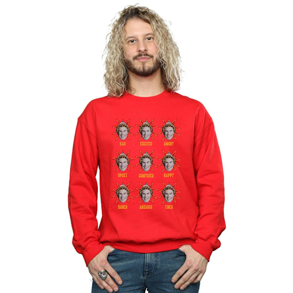 Elf Herr Buddy Moods Sweatshirt M Röd Red M