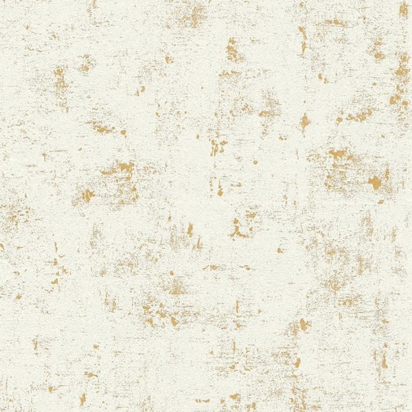 AS Creation Industriell Betongeffekt Texturerad Tapet 32.1f Metallic Gold/White 32.1ft x 21in