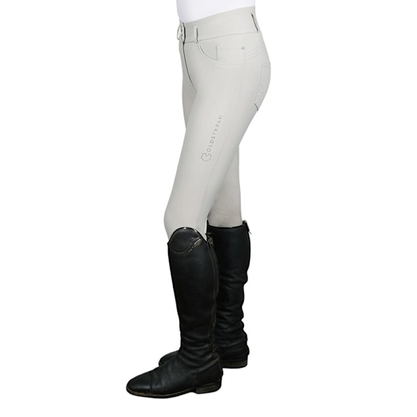 Coldstream Dam/Damer Ledmore Diamante Ridbyxor 8 UK R Pärla Pearl Grey 8 UK R