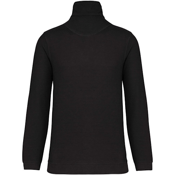 Kariban Trucker Zip Neck Sweatshirt M Svart/Heather Black/Heather M