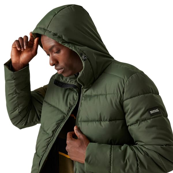 Regatta Lakiver Vadderad Jacka Herr S Mörk Khaki Dark Khaki S